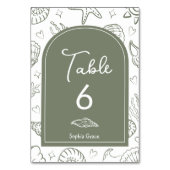 All I Sea is Love Sage Green Seashells Kaart (Voorkant)