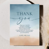 All I See Is Love Oceaan Strand Bruidsfeest Bedankkaart