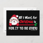 All I want for Christmas Feestdagenkaart (Voorkant / Achterkant)