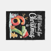 All I Want For Christmas Is 67 Meme Funny Xmas Men Fleece Deken (Voorkant (Horizontaal))