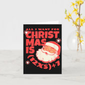 All I Want For Christmas Is 6 7 _ 67 Math Problem  Kaart (Gele Bloem)