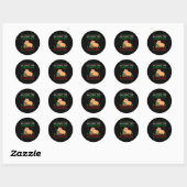 All I Want For Christmas Is A Capybara Ugly Sweate Ronde Sticker (Vel)