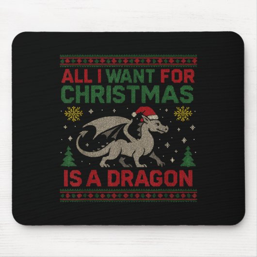 All I Want For Christmas Is A Dragon & Books U Muismat (Voorkant)