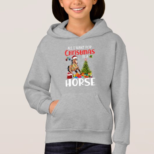 All I Want For Christmas Is A Horse Funny Horse (Voorkant)