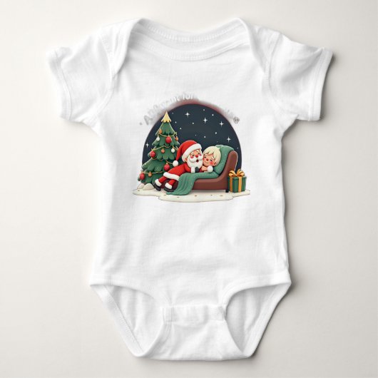 All i want for Christmas is a long nap Romper (Voorkant)