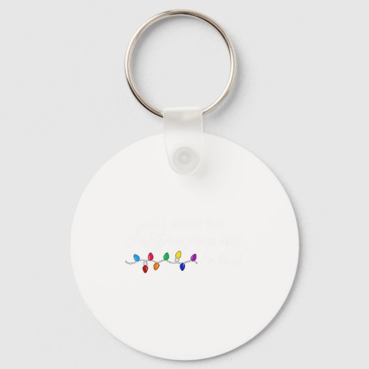 All I Want For Christmas Is A Nap I'm Tired Christ Sleutelhanger (Voorkant)