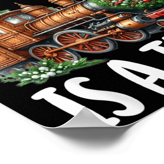 All I Want For Christmas Is A Steam Train Locomoti Poster (Hoek)