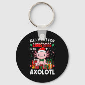 All I Want For Christmas Is An Axolotl Holiday Pet Sleutelhanger (Voorkant)