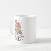All I Want for Christmas is Books Reading Koffiemok (Voorkant links)