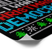 All I Want For Christmas Is Democracy Patriotic Us Poster (Hoek)