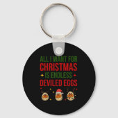 All I Want For Christmas Is Endless Deviled Eggs C Sleutelhanger (Voorkant)
