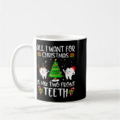 All I Want For Christmas Is My Two Front Teeth Fun Koffiemok (Links)