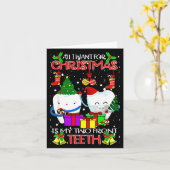 All I Want For Christmas Is My Two Front Teeth Xam Kaart (Gele Bloem)