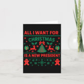 All I Want For Christmas Is New President Anti Tru Kaart (Voorkant)