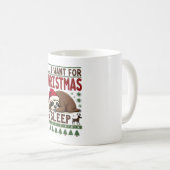All I Want For Christmas Is Sleep - Funny Xmas Slo Koffiemok (Voorkant rechts)