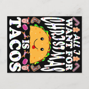 All I Want For Christmas Is Tacos Feestdagenkaart