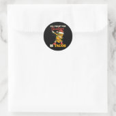 All I Want For Christmas Is Tacos Funny Dabbing Me Ronde Sticker (Tas)