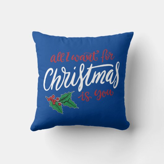 All I want for Christmas Kussen (Achterkant)