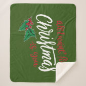 All I want for Christmas Sherpa Deken (Voorkant)