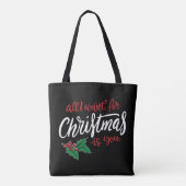 All I want for Christmas Tote Bag (Achterkant)