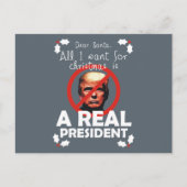 All I Want for Xmas is a Real President Feestdagenkaart (Voorkant)