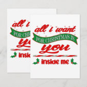 All i want for xmas is you informatiekaartje (Voorkant / Achterkant)