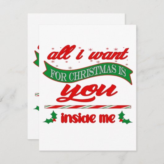 All i want for xmas is you informatiekaartje (Voorkant / Achterkant)