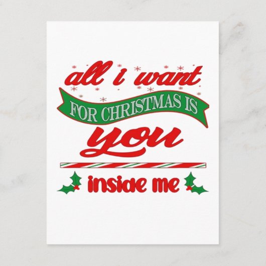 All i want for xmas is you informatiekaartje (Achterkant)