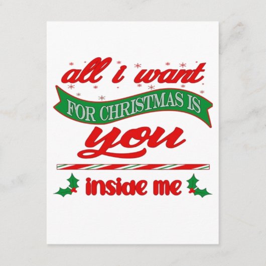 All i want for xmas is you informatiekaartje (Voorkant)