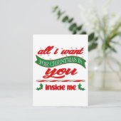 All i want for xmas is you informatiekaartje (Staand voorkant)