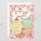 All I want four Christmas girl 4th birthday. Kaart (Voorkant / Achterkant)