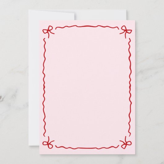 All I Want Four Christmas Girl 4th Birthday Party Kaart (Achterkant)