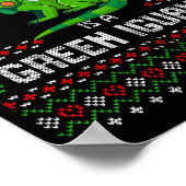 All I Want Green Iguana Lizard Christmas Ugly Xmas Poster (Hoek)