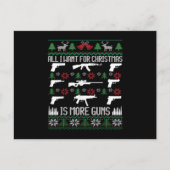 All I want is More Guns Collector Hunting Ugly Aankondigingskaart (Voorkant)