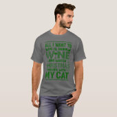 ALL I WANTO DO IS DRINK WINE AND WATCH CHRISTMAS v T-shirt (Voorkant volledig)
