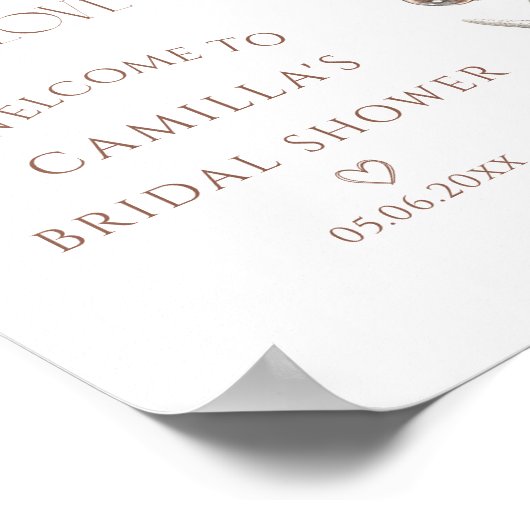 All I zee is Love Coastal Vrijgezellenfeest Welkom Poster (Hoek)