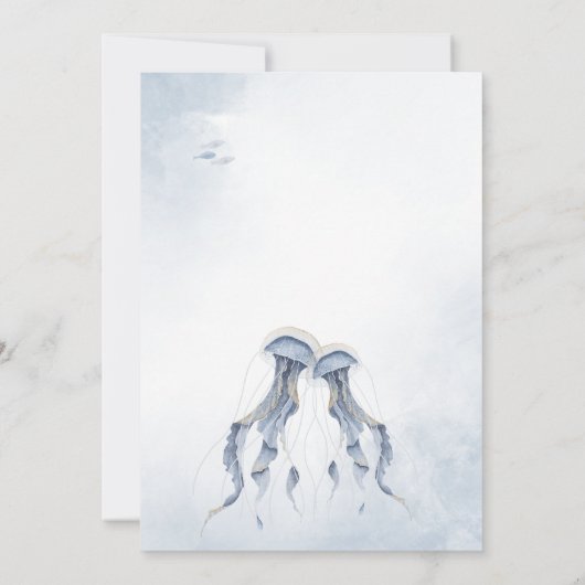 All I Zee is Love Elegant Ocean Vrijgezellenfeest Kaart (Achterkant)