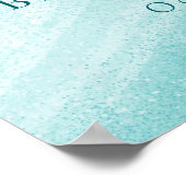 All I Zee is Love Ocean Beach Blauwgroen Vrijgezel Poster (Hoek)