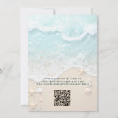 All I Zie Is Liefde Kust Bruiloft QR Code Bruidsfe Kaart (Achterkant)