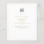 All-in-1 Elegant White Gold Font Classic Wedding Flyer (Achterkant)