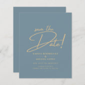 All-in-1 Elegant Zee Glas Teal Goud Trouw QR cd (Voorkant / Achterkant)