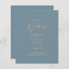 All-in-1 Elegant Zee Glass Blauwgroen Gold Wedding