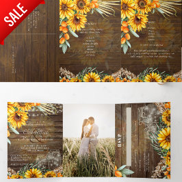 All-in-1 FOTO Huwelijksuitnodiging RSVP Programma 