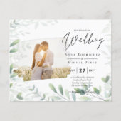 All-in-1 Foto-overlay LOOF Huwelijksuitnodiging Flyer (Voorkant)