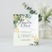 All-in-1 Greenery Gold Eucalyptus Leaves Wedding (Staand voorkant)