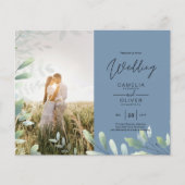 All-in-1 Greenery Leaves Photo Overlay Wedding QR (Voorkant)