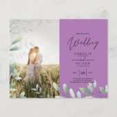 All-in-1 Greenery Leaves Photo Overlay Wedding QR (Voorkant)