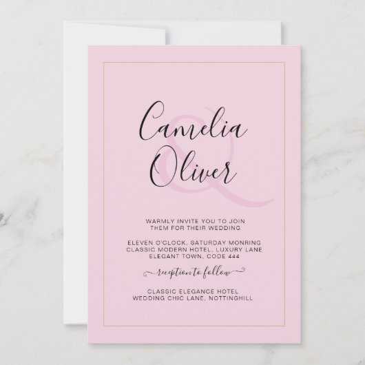 All-in-1 Modern Monochrome Ampersand Wedding (Voorkant)