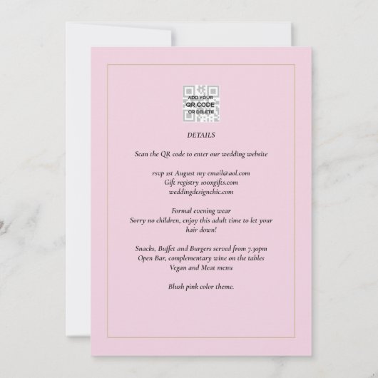 All-in-1 Modern Monochrome Ampersand Wedding (Achterkant)