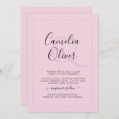 All-in-1 Modern Monochroom Ampersand Bruiloft (Voorkant / Achterkant)